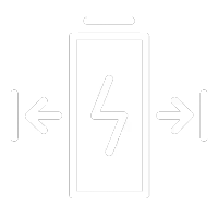 icono de batería de carga