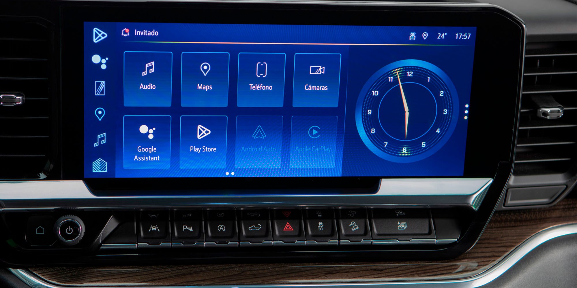 Pantalla táctil de la Chevrolet Silverado Z71