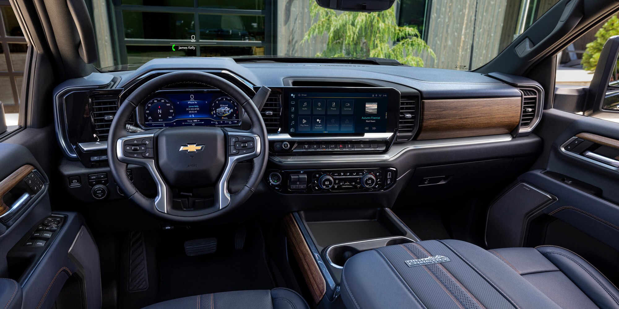 Tablero interior de la Chevrolet Silverado